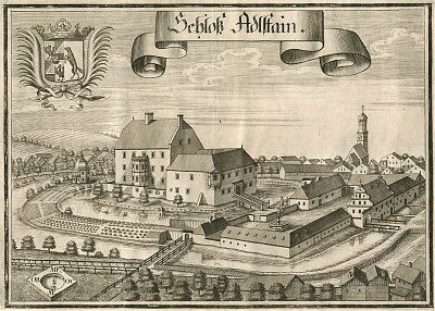 Schloß Adlstein / Neumarkt St. Veit / Kupferstich v. Michael Wening, 1723