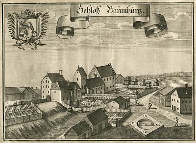 Schloß Baumburg - Kupferstich von Michael Wening, 1723