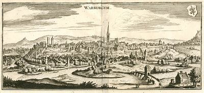 Warburg : Kupferstich von Matthaeus Merian