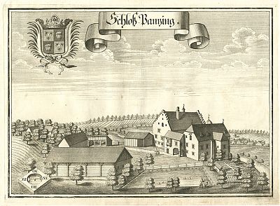 "Schloß Panzing" : Kuperstich von Michael Wening, 1723