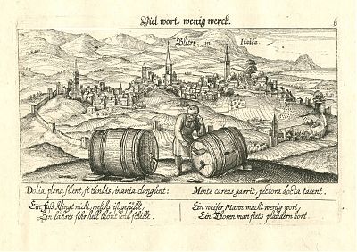 Velletri : Kupferstich aus "Meisners Schatzkästlein"