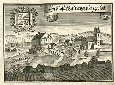 Schloß Haunzenbergsöll - Orig.-Kupferstich von Michael Wening, 1723