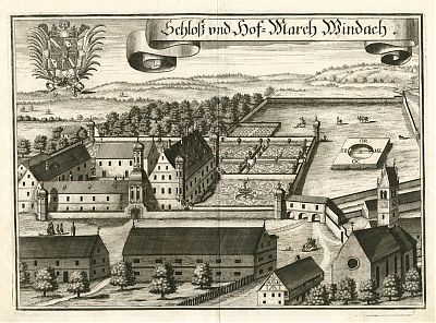 Schloß und Hofmark Windach : Kupferstich von Michael Wening, 1701