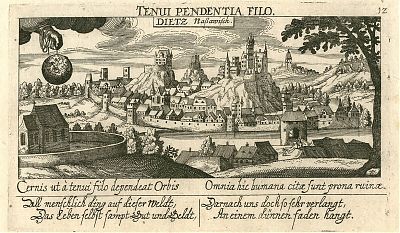 Diez an der Lahn : Kupferstich aus : "Meisner Schatzkästlein", 1627