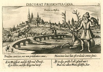 Fritzlar : Kupferstich aus : "Meisner Schatzkästlein"
